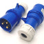 New Lot of 2 ABL Sursum S32S20A Cord Connector Plugs, 2P/3W, 30A 250v AC, IP44