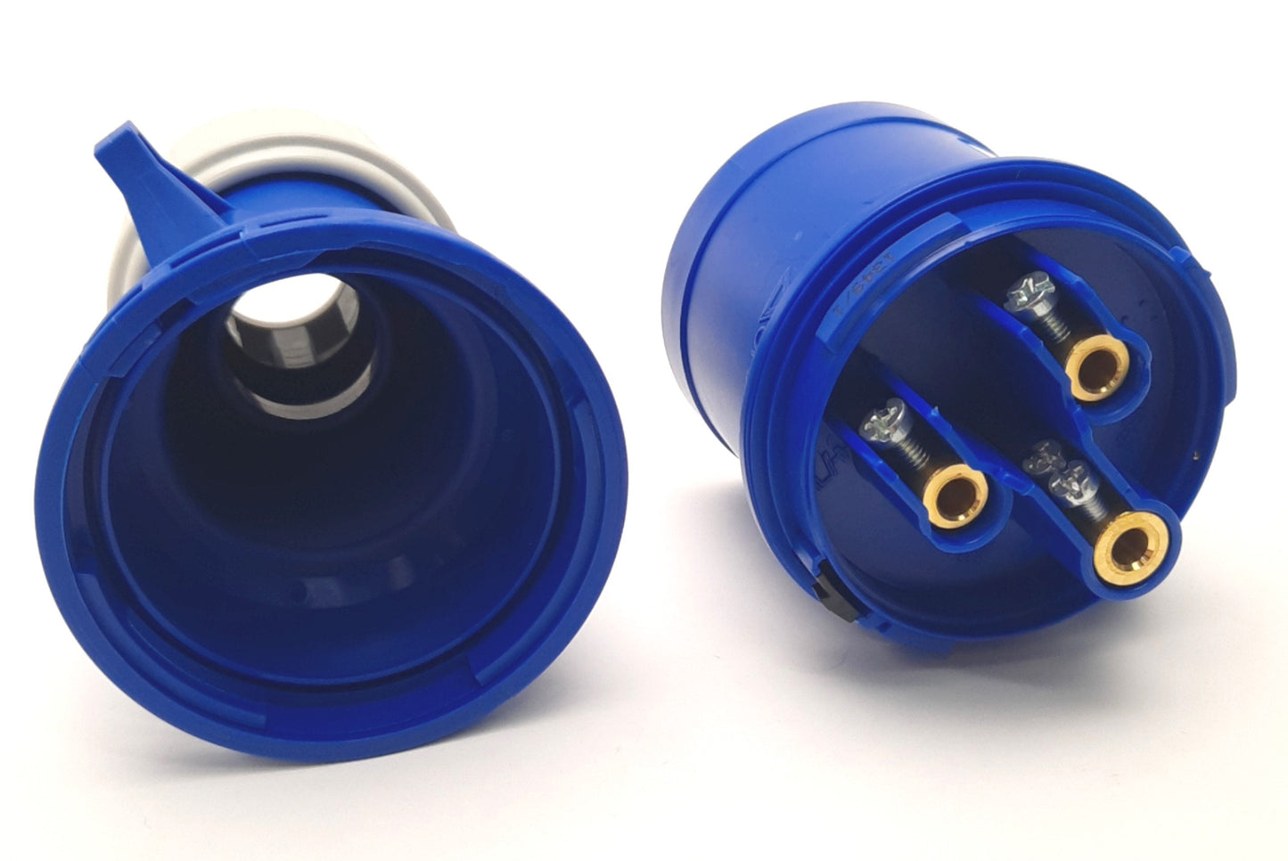 New Lot of 2 ABL Sursum S32S20A Cord Connector Plugs, 2P/3W, 30A 250v AC, IP44