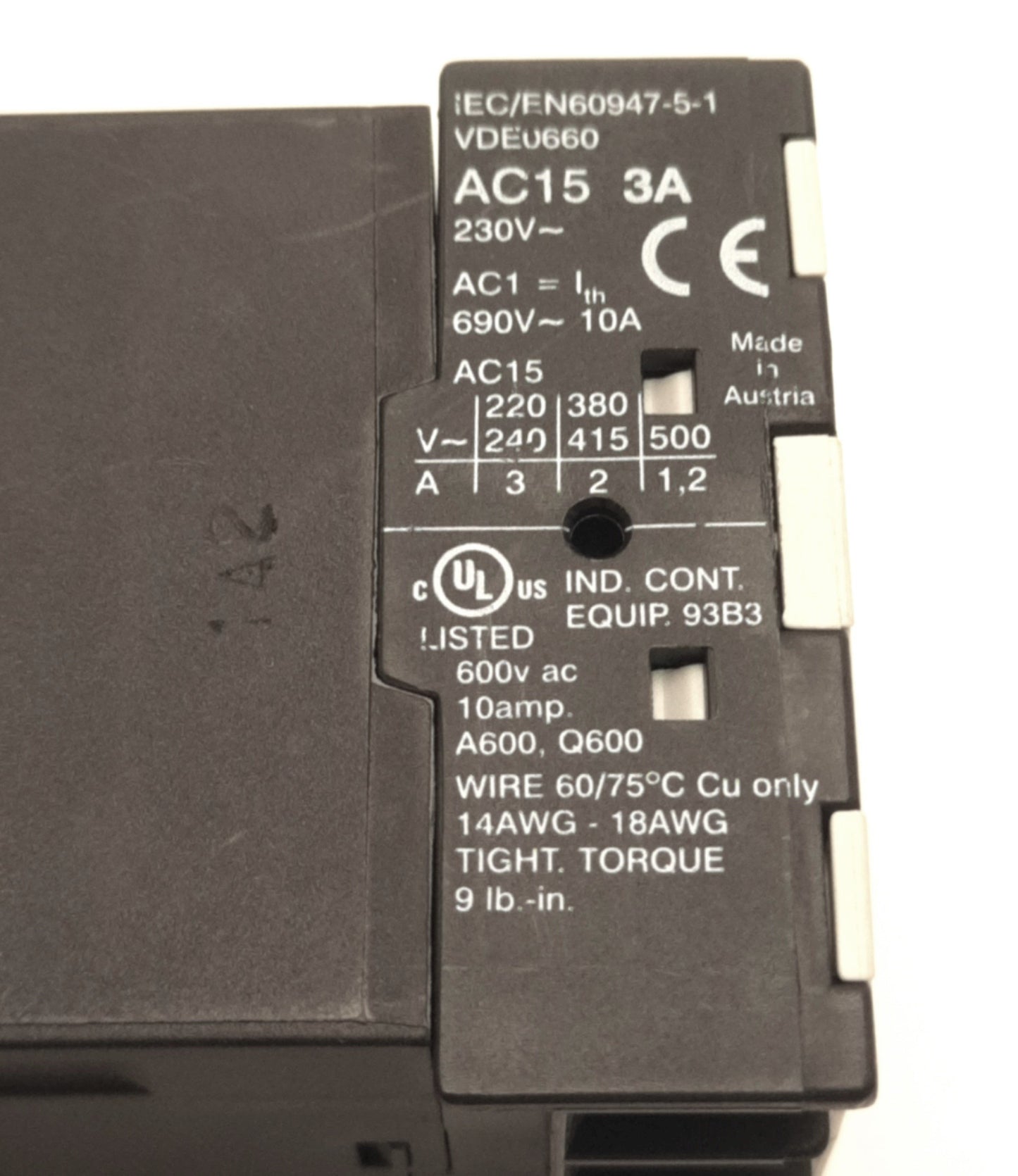 New – Open box Omron J7KNA-AR-31 Contactor, 4-Pole 3x N/O 1x N/C, 690VAC 10A, 24v DC Coil