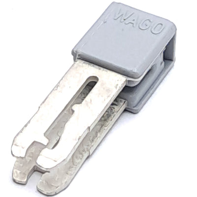 New Lot of 110 Wago 281-402 Gray Adjacent Jumper, Rating: 32A, Insulated