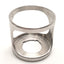 New Allen Bradley 800F-AMRG 22mm Pushbutton Accessory, Protective Ring, Shiny Metal