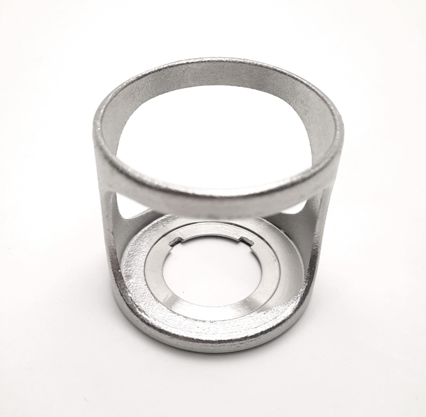 New – Open box Allen Bradley 800F-AMRG 22mm Pushbutton Accessory, Protective Ring Shiny Metal