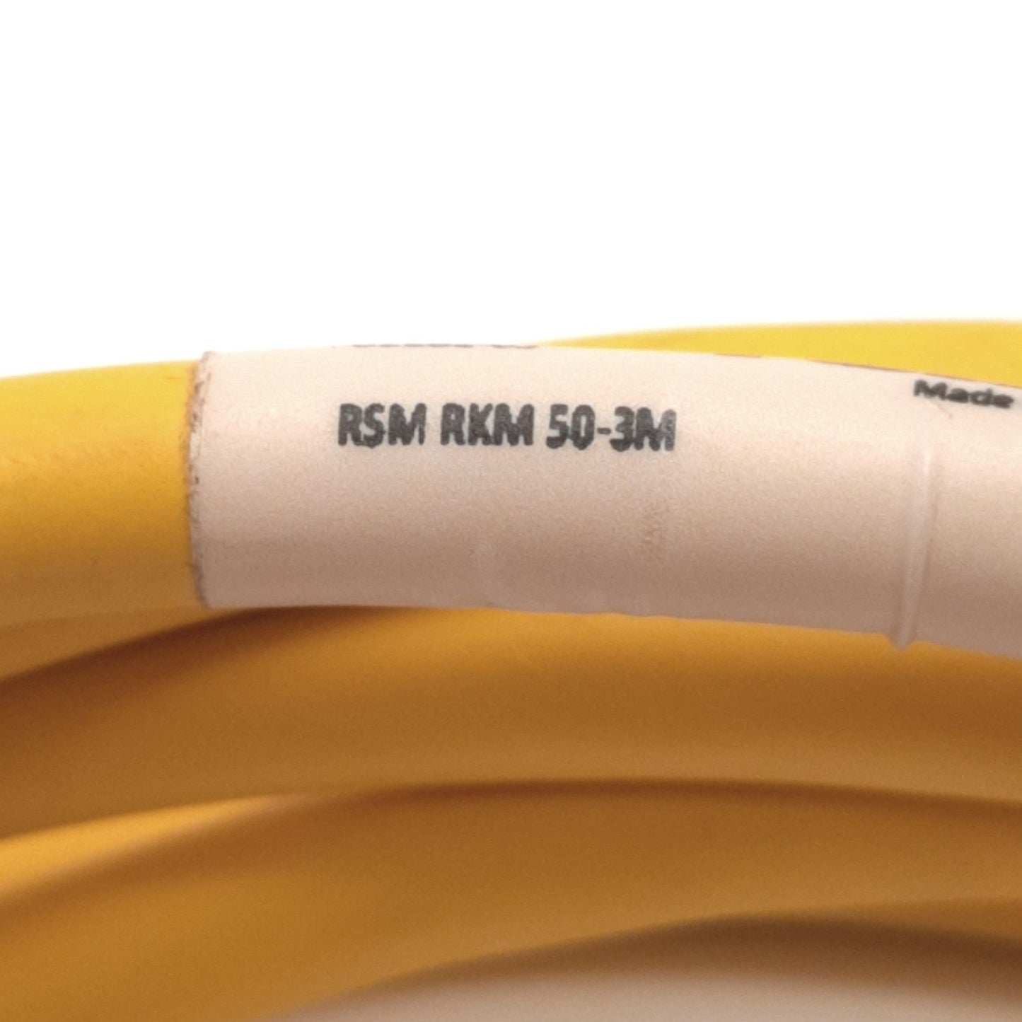 Used Turck RSM-RKM-50-3M Actuator & Sensor Cable 7/8" Minifast M to F, 3m Length