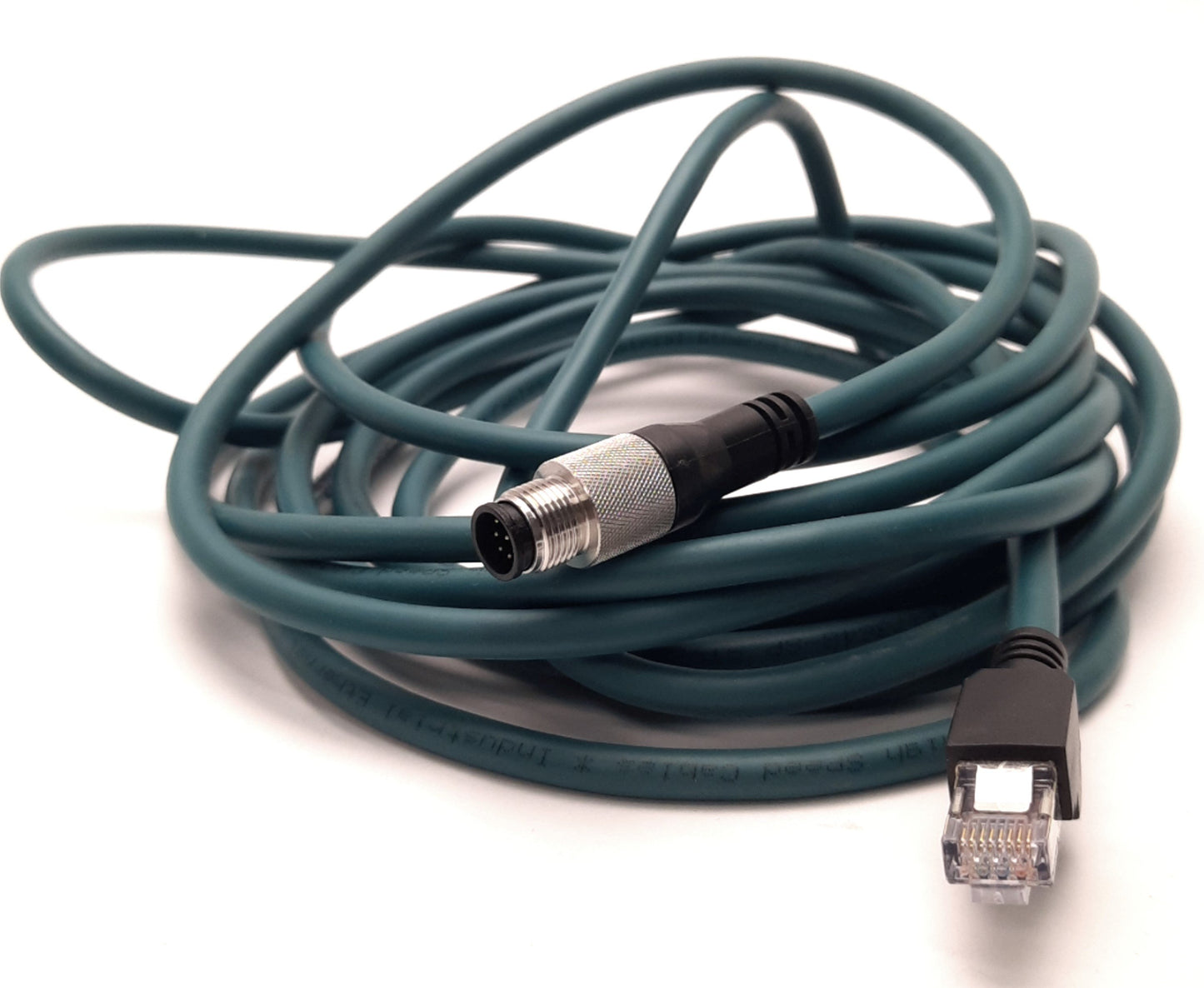 Used Cognex CCB-84901-1003-05 Ethernet Communication Cable RJ45 to M12 8-Pin 5m