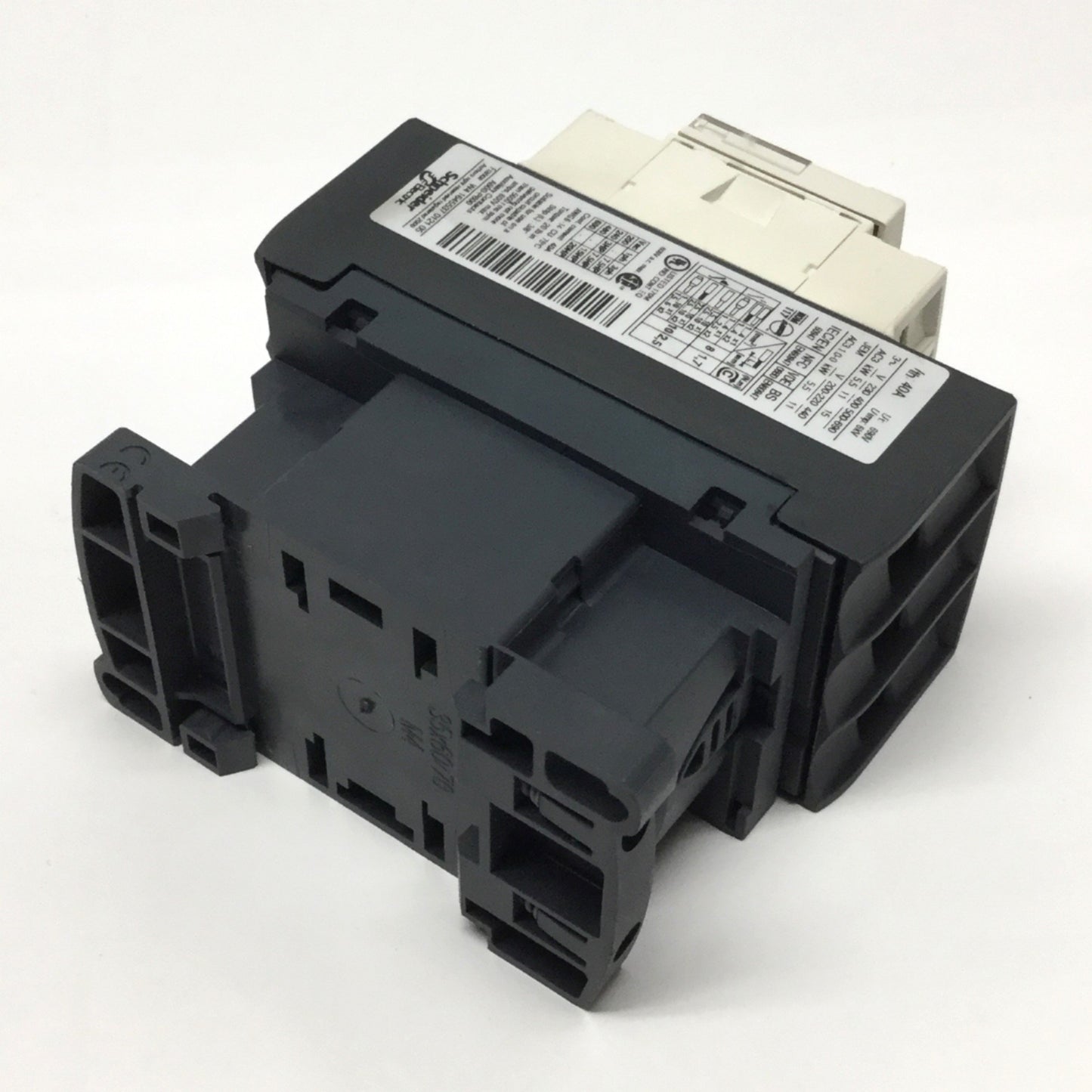 Used Telemecanique LC1D25B7 IEC Contactor, 24VAC Coil, 3-Pole + 1NO-1NC, 600V 40A