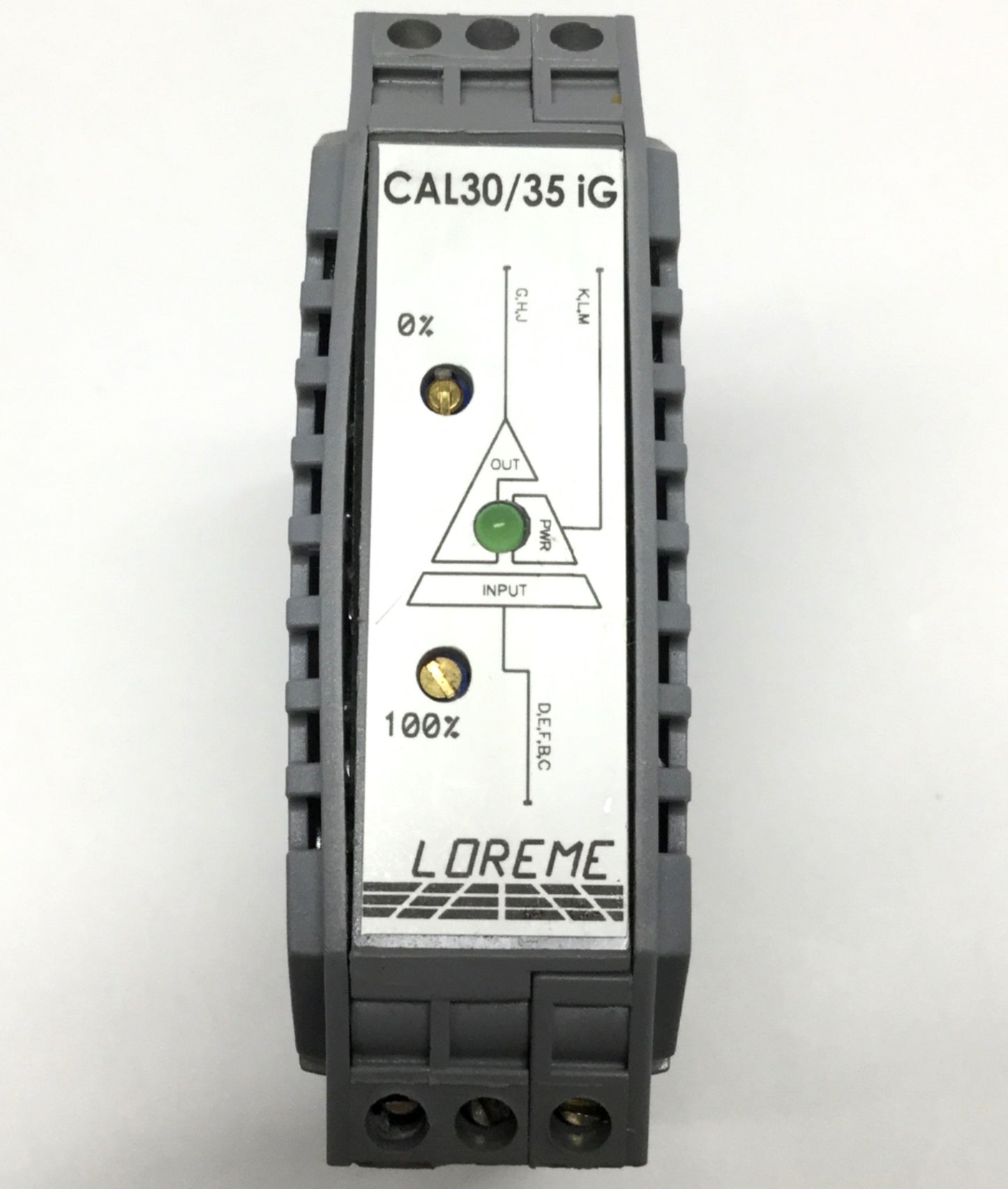 Used Loreme CAL30iG Universal Isolator/Signal Conditioner, PT100 Input, 4-20mA Output
