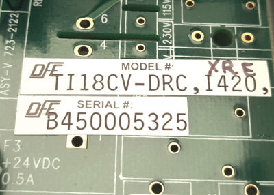 Used DFE TI18CU-DRC TrueTension Indicator, Input Power: 24VDC 0.5A *No Cover*