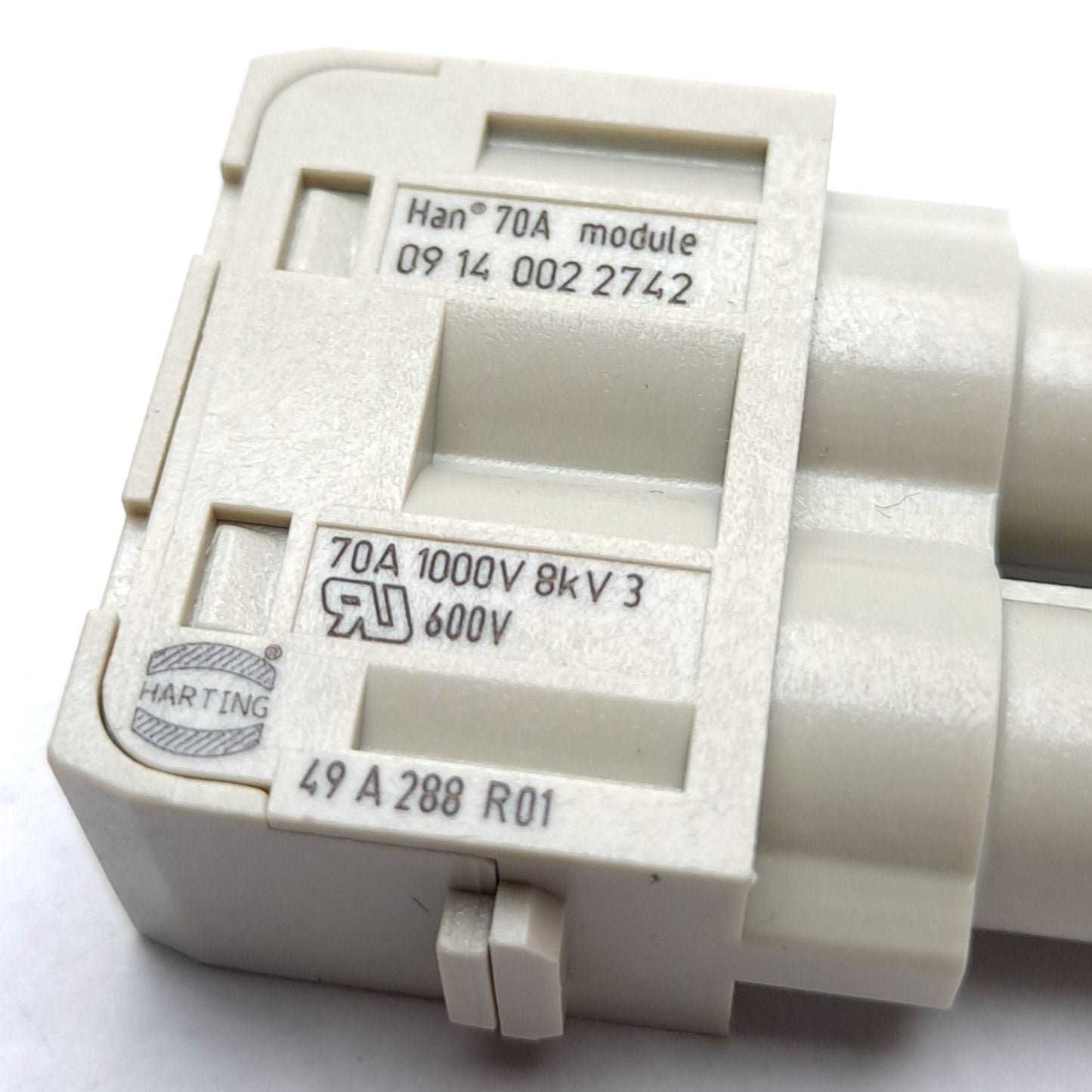 New Harting 09 14 002 2742 Han 70A Axial Module, 14-22mm, 2x Female Contacts