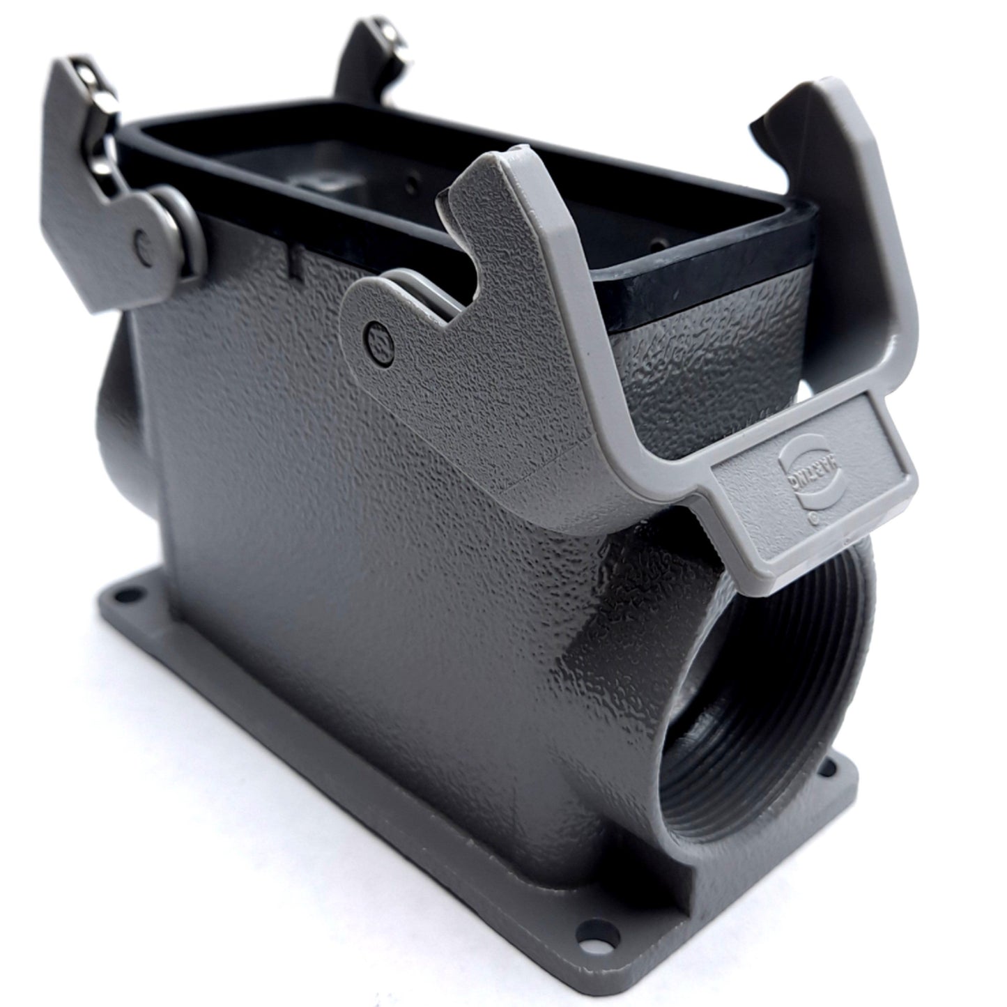 New Harting Han 16B-asg2-QB-M40 Stainless Steel Panel Housing 2x M40 Entry