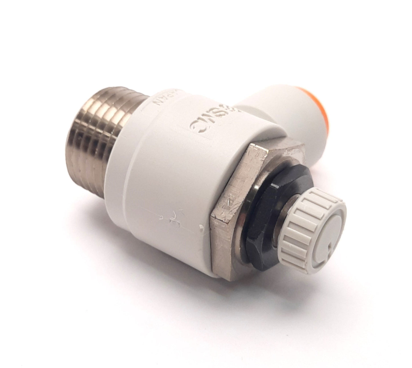 New Lot of 10 SMC AS4211F-N04-11 Speed Controller Fitting,1/2" NPT, 3/8" Tube, Elbow