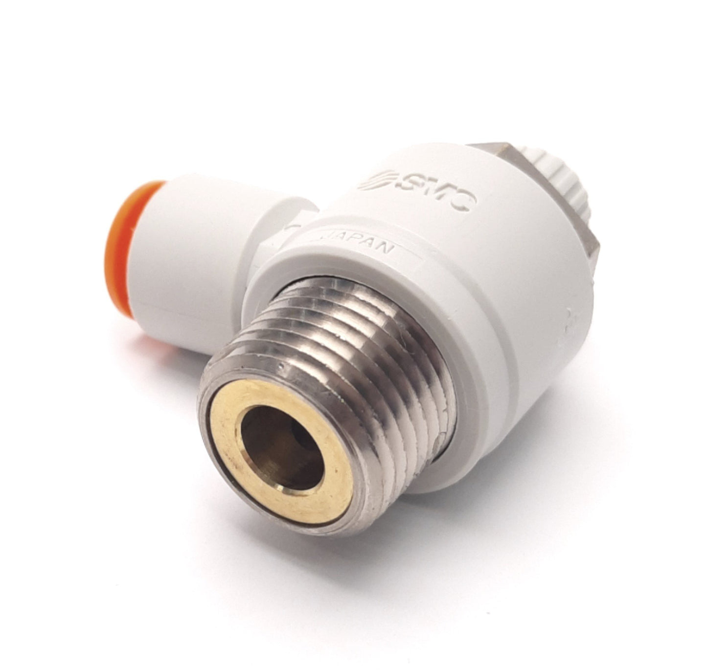 New Lot of 10 SMC AS4211F-N04-11 Speed Controller Fitting,1/2" NPT, 3/8" Tube, Elbow