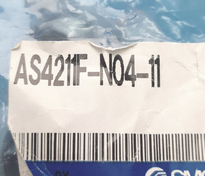 New Lot of 10 SMC AS4211F-N04-11 Speed Controller Fitting,1/2" NPT, 3/8" Tube, Elbow