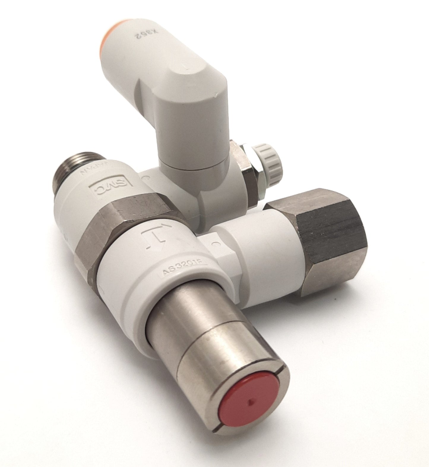 New – Open box SMC ASP530F-U03-11-X352 Speed Control W/ Check Valve, 3/8" Tube to 3/8" G Thread