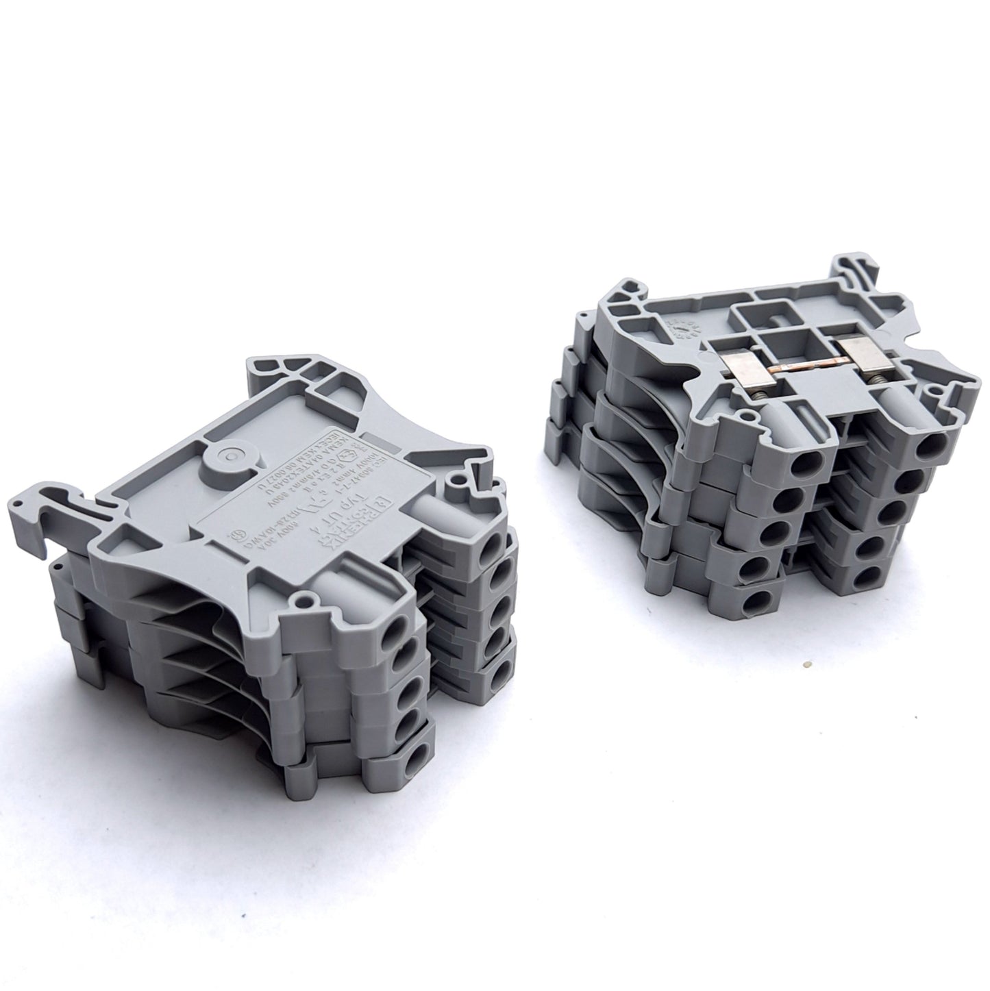 Used Lot of 10 Phoenix Contact Typ UT 4 Terminal Block 600Volt 30A 4mm 26-10AWG