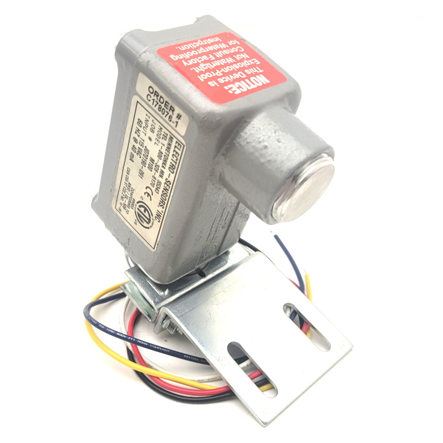 New Electro Sensors M100 Shaft Speed Switch, Input: 115VAC, NPN SPDT, 270°