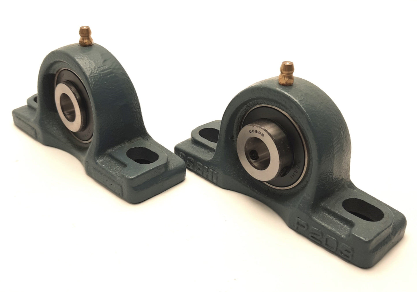 Used Lot of 2 ASAHI P203 Pillow Block With UC202 Insert, 15mm x 32mm Bore