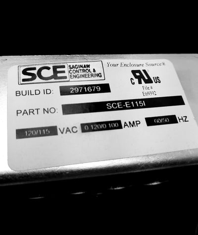 New Saginaw SCE-E115I Electrical Interlock 115/260VAC, 0.2/0.1A 50/60Hz, P2