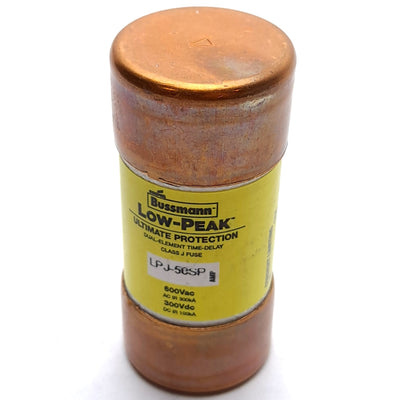 New Bussmann LPJ-50SP Time Delay Fuse, Class J, Rating: 50 A 600VAC 300VDC