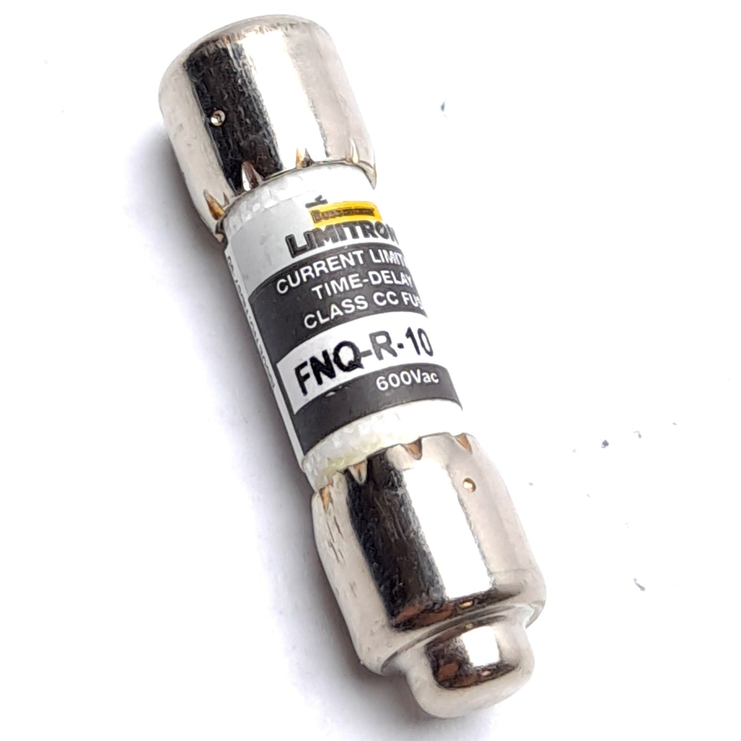 Used Lot of 4 Bussmann FNQ-R-10 Time Delay Fuse Class CC 600VAC 10 A