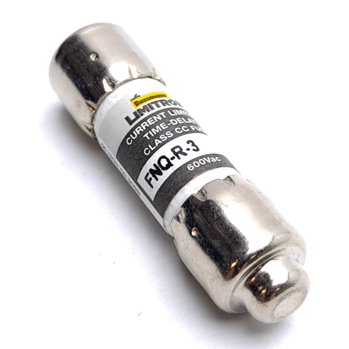 Used Lot of 4 Bussmann FNQ-R-3 Time Delay Fuse Class CC 600 VAC 3 Amp