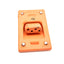 New Brad Connectivity 1300190018 Safety Plug 4 Pole Angle Receptacle 600VAC 25A