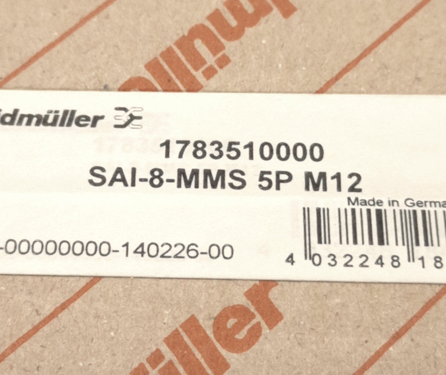 New Weidmüller 1783510000 Actuator Distributor, 8 Sockets, 24V DC, SAI-8-MMS 5P M12