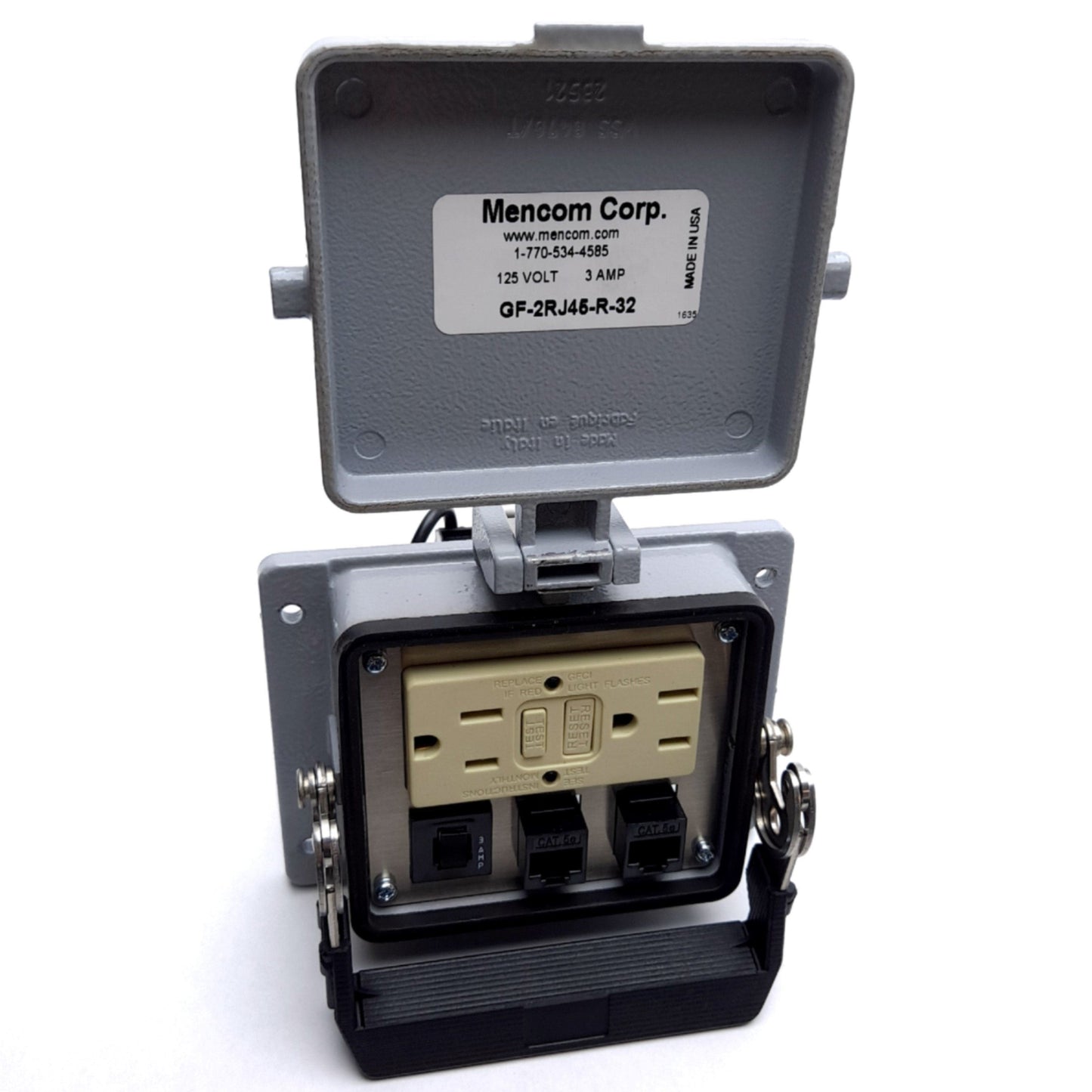 Used Mencom GF-2RJ45-R-32 Panel Interface Programming Device (2) RJ45, Size 32, 125 V
