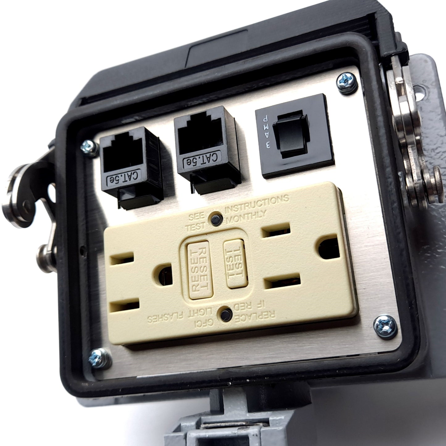 Used Mencom GF-2RJ45-R-32 Panel Interface Programming Device (2) RJ45, Size 32, 125 V