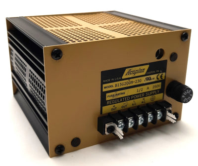 Used Acopian B15G200M-230 Regulated Power Supply 120/230v Input, 15v 2A Output, G5