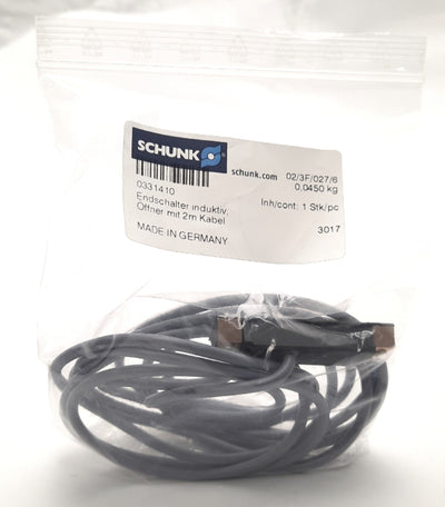 New Other Schunk 0331410 Inductive Limit Switch, Opener, 6ft, L408.2115.25, 10-30v DC PNP