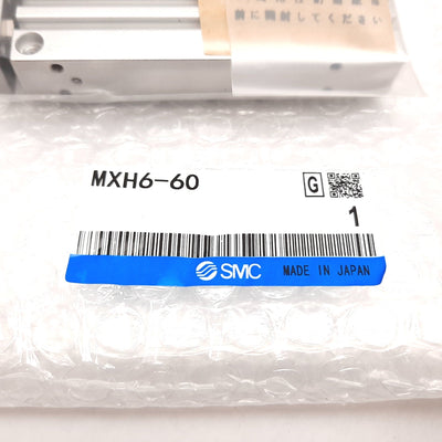 New SMC MXH6-60 Pneumatic Compact Slide, Bore: 6mm, Stroke: 60mm, 0.7MPa Max