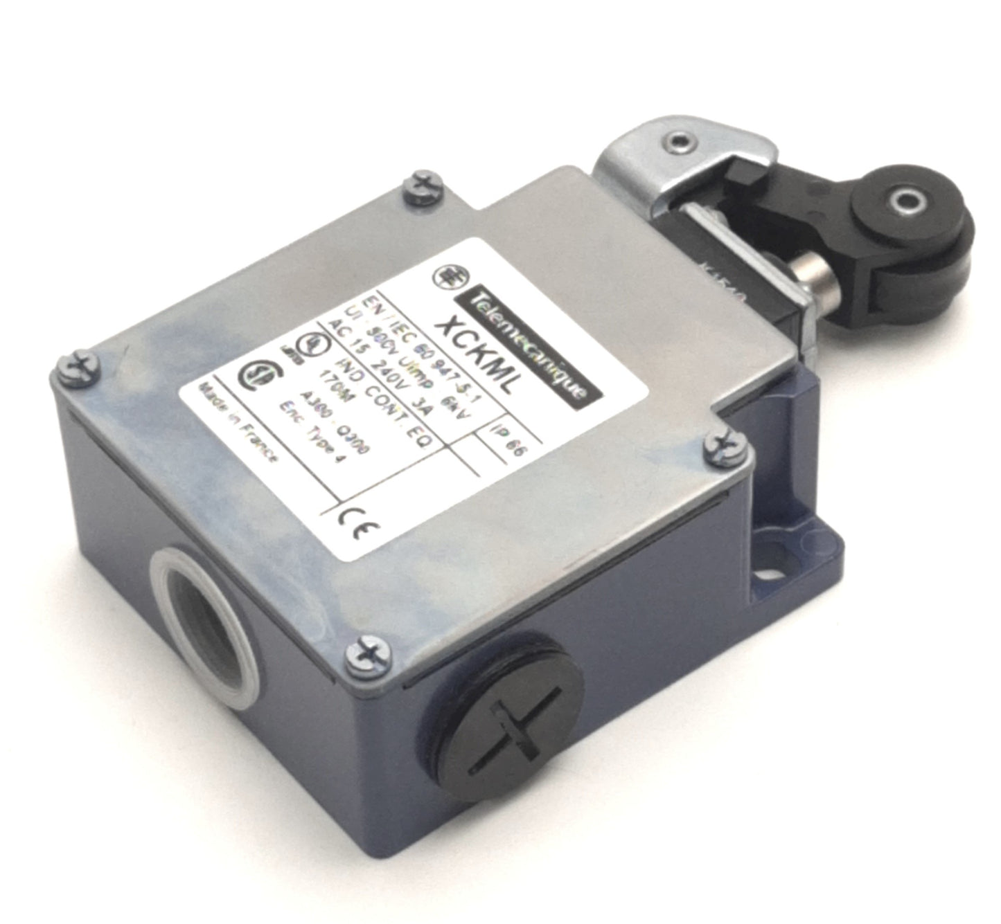 New – Open box Telemecanique XCKML121 Limit Switch 1NO/NC, 2P, 240v AC 3A, 250v DC 0.27A