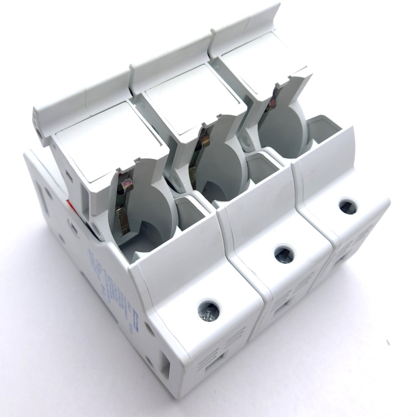 Used Ferraz Shawmut US6JI M211381 Fuse Holder 3 Pole 600v AC/DC 60A, DIN Rail Mount
