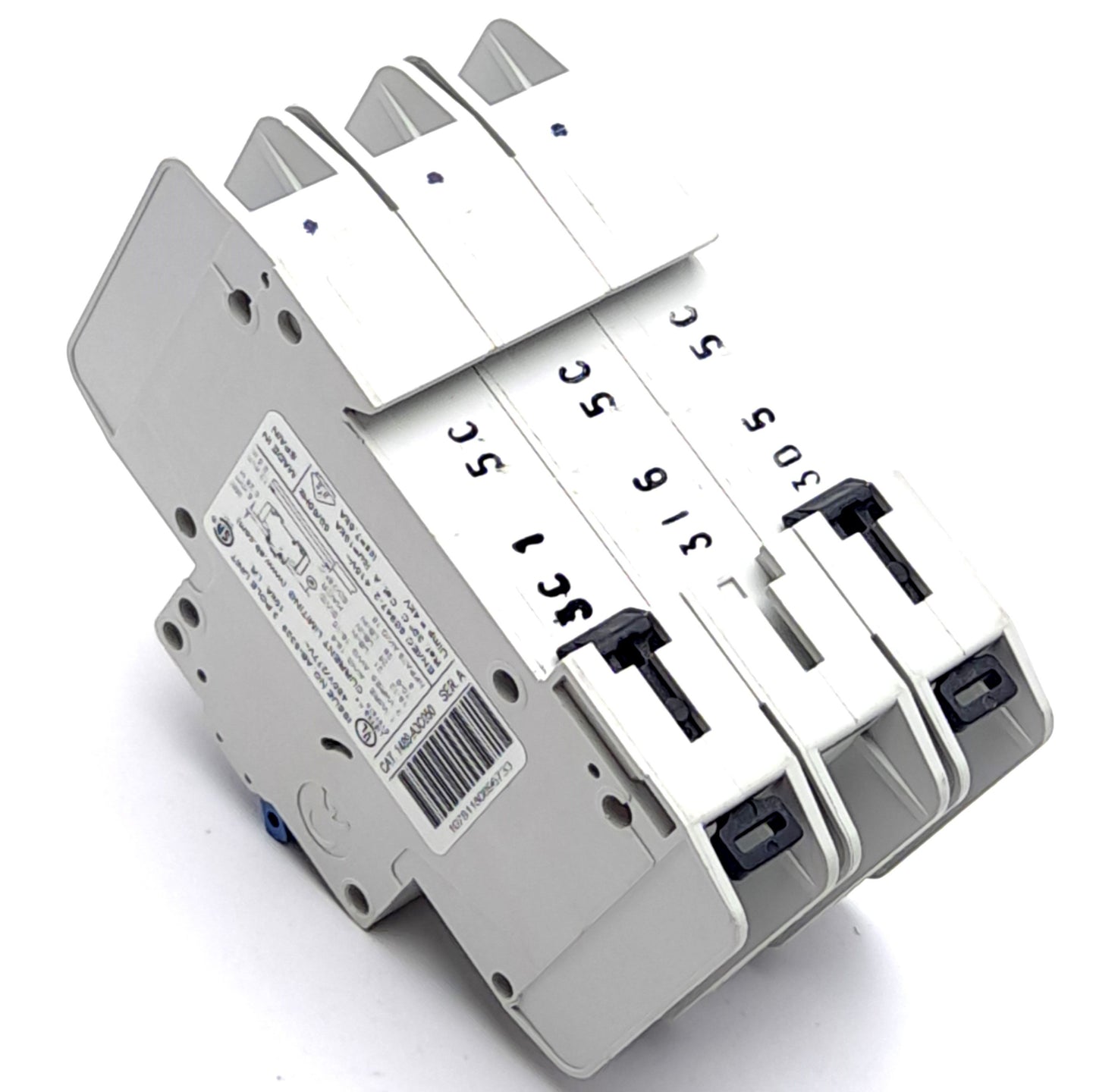 Used Allen Bradley 1489-A3C050 Circuit Breaker 3-P, 5A, 480Y/277v AC, DIN Rail Mount