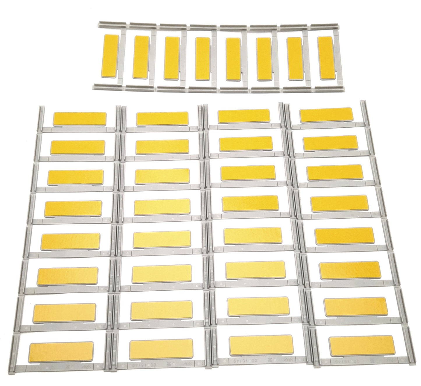 New Weidmuller CC 15/49 K MC NE SI / 1877270000 Device Markers, 15x49mm, Silver