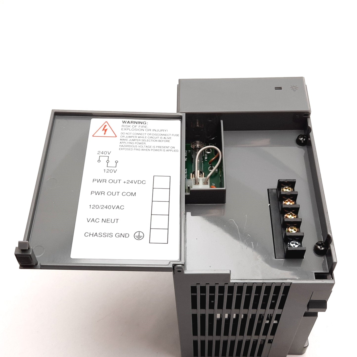 Used Allen Bradley 1746-P2 Ser C SLC 500 Power Supply Module In 85-265VAC Out 5VDC 5A