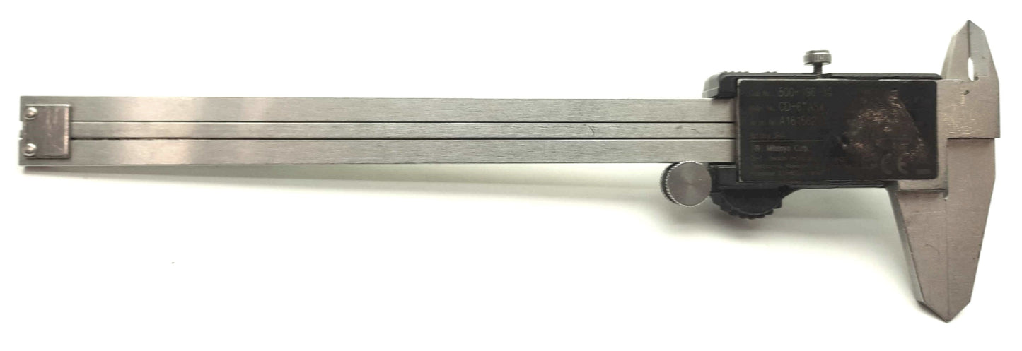 Used Mitutoyo 500-196-30 CD-6"ASX Absolute Digimatic Caliper 0-6" .0005"±.001" In/mm
