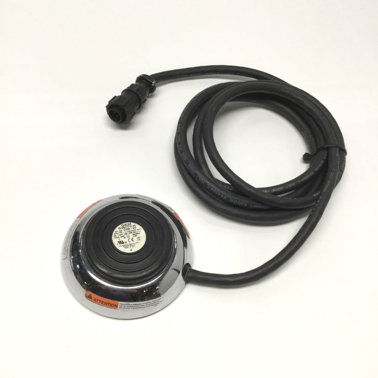 Used Linemaster GEM-V2 Omnidirectional Foot Switch SPDT Momentary, 125-250VAC 15A