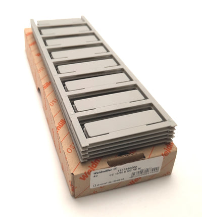 New Weidmuller CC 15/60 K MC NE SI / 1877360000 Clipcard Device Marker, 15x60mm