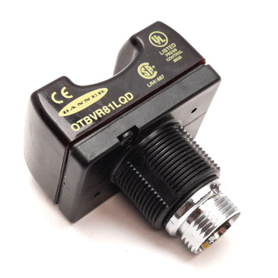 Used Banner OTBVR81LQD Momentary Touch Button, SPDT, 20-30VAC/DC, 5-Pin Mini-Style QD