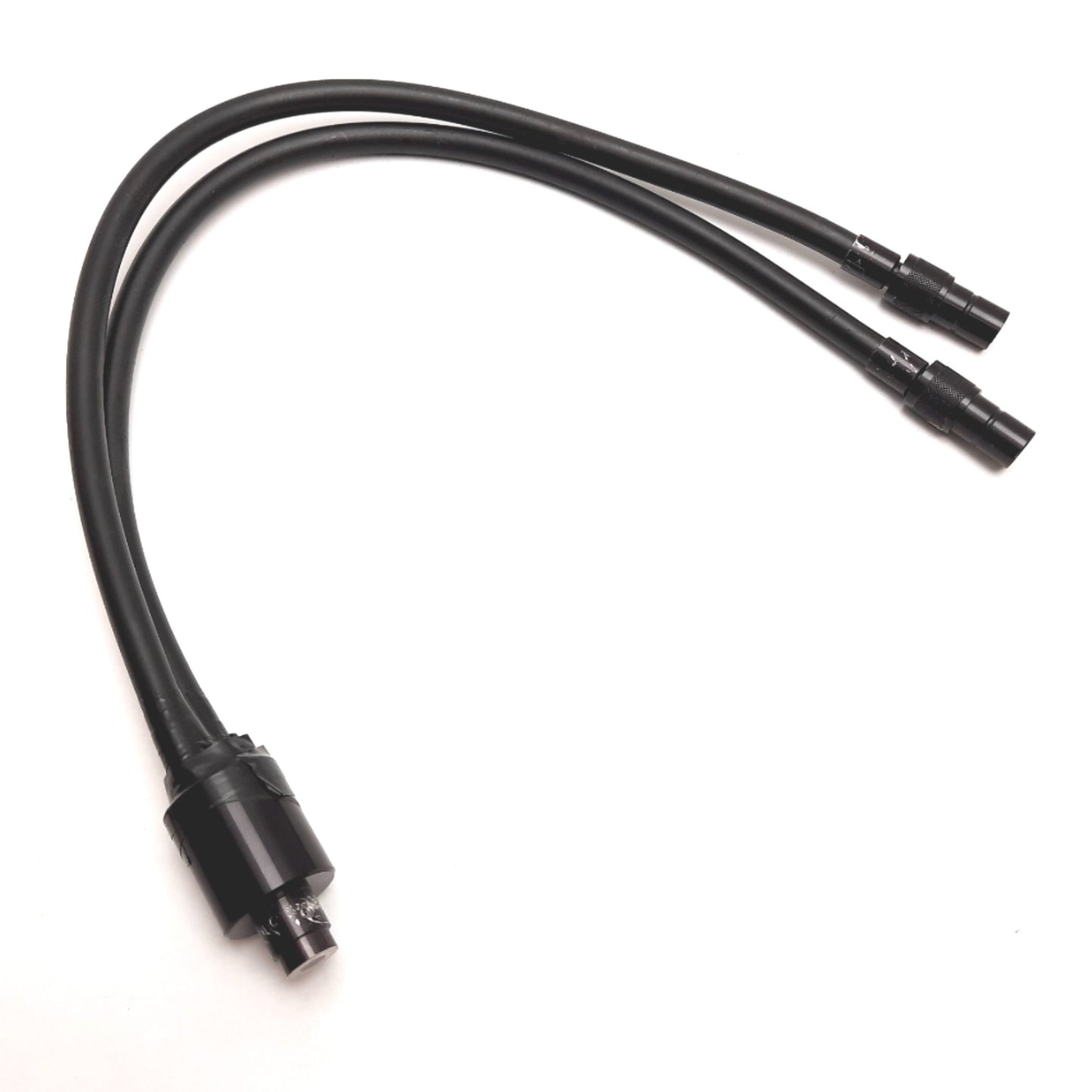 Used Schott Fostec A08575 Dual Fiber Optic Gooseneck Light Guide 21" Long w/Spot Lens