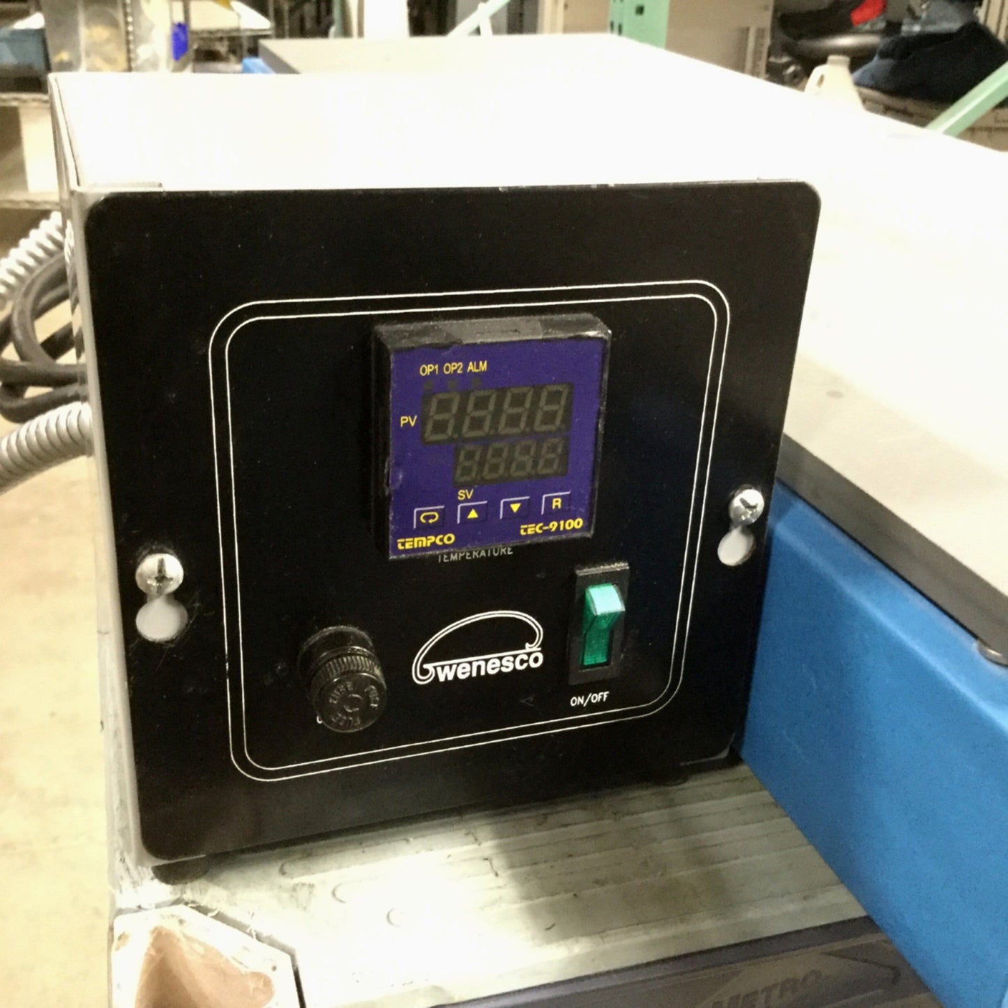 Used Wenesco H1236BA 12" x 36" Hot Plate Digital Thermostat 240VAC 1PH 15.8A 700°F