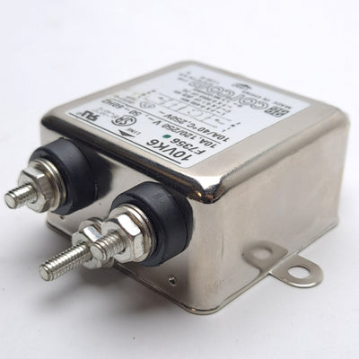 New – Open box Corcom 10VK6 RFI Power Line Filter Standard Threaded Bolt 10 A 120/250 V