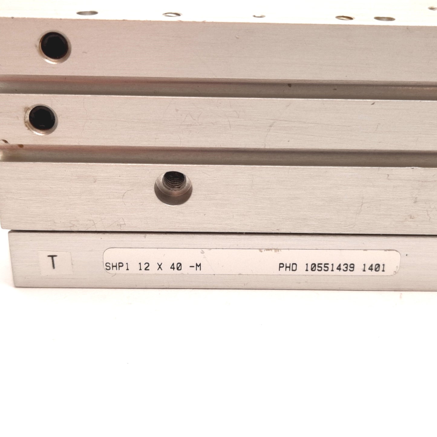 Used Phd SHP1 12 X 40-M Pneumatic Slide Table, Bore: 12mm, Stroke: 40mm, 100psi Max