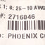 New – Open box Lot of 5 Phoenix Contact 2716046 Barrier Block Connector 4 Circuits, 30A 300V