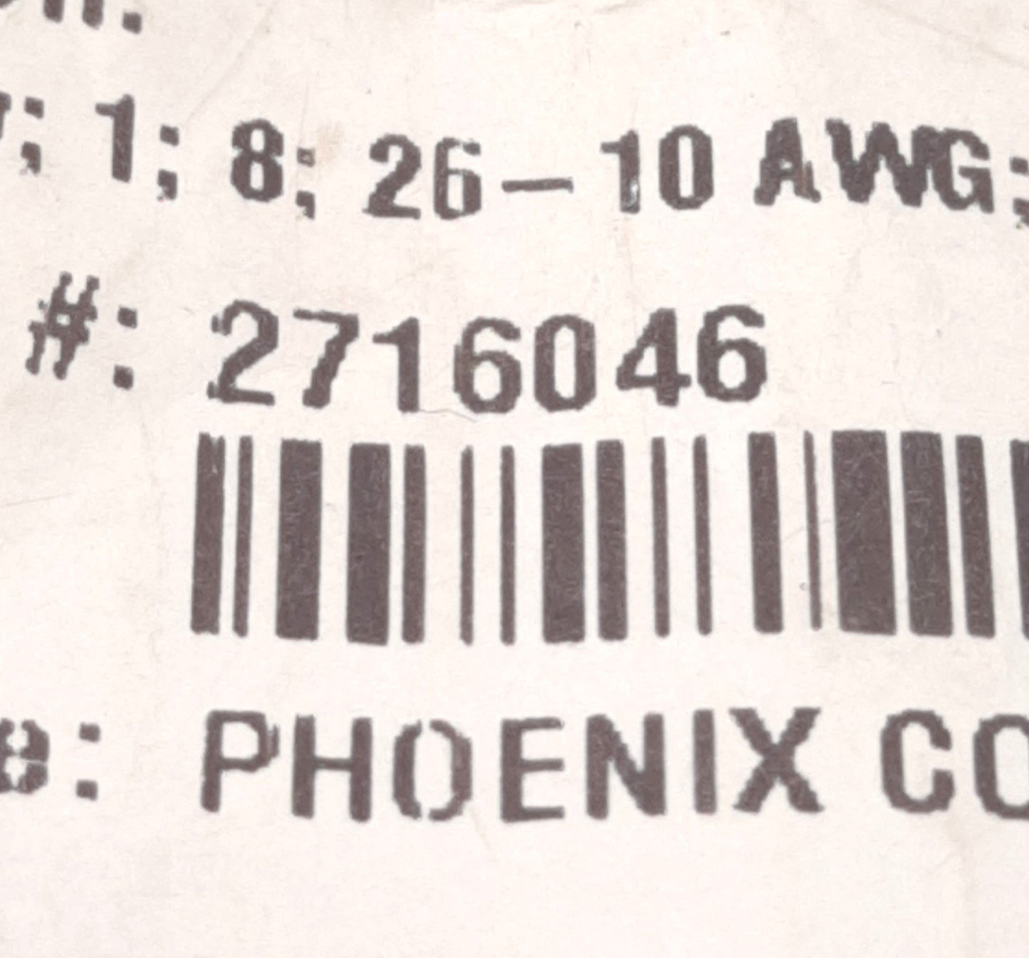 New – Open box Lot of 5 Phoenix Contact 2716046 Barrier Block Connector 4 Circuits, 30A 300V