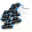 New – Open box Lot of 7 FESTO QST-6 153129 SER J2 T-Connector, 6mm Push to Connect, 6bar Max