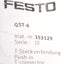 New – Open box Lot of 7 FESTO QST-6 153129 SER J2 T-Connector, 6mm Push to Connect, 6bar Max