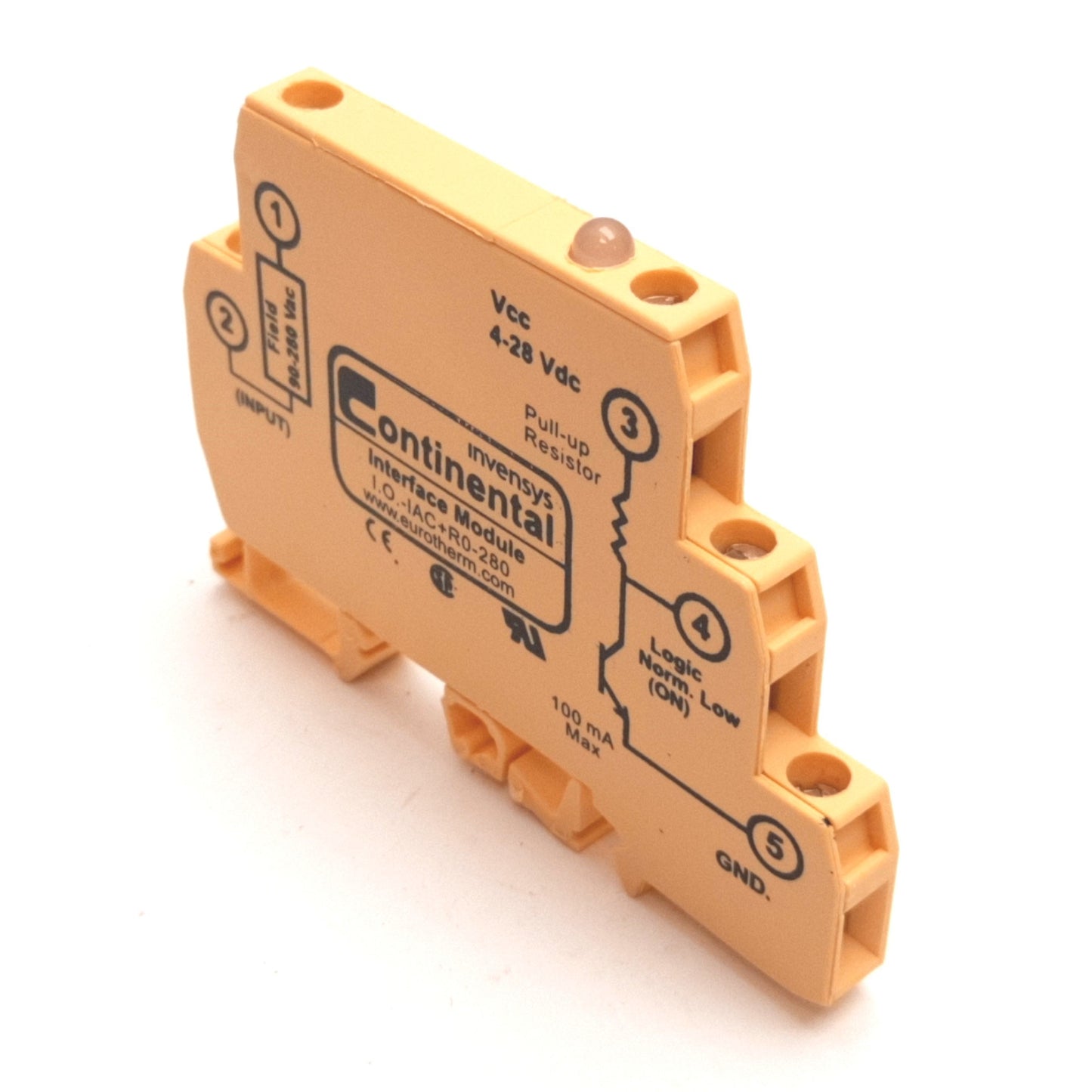 Used Continental I.O.-IAC+R0-280 Input Interface Module, 4-28VDC, Positive Logic