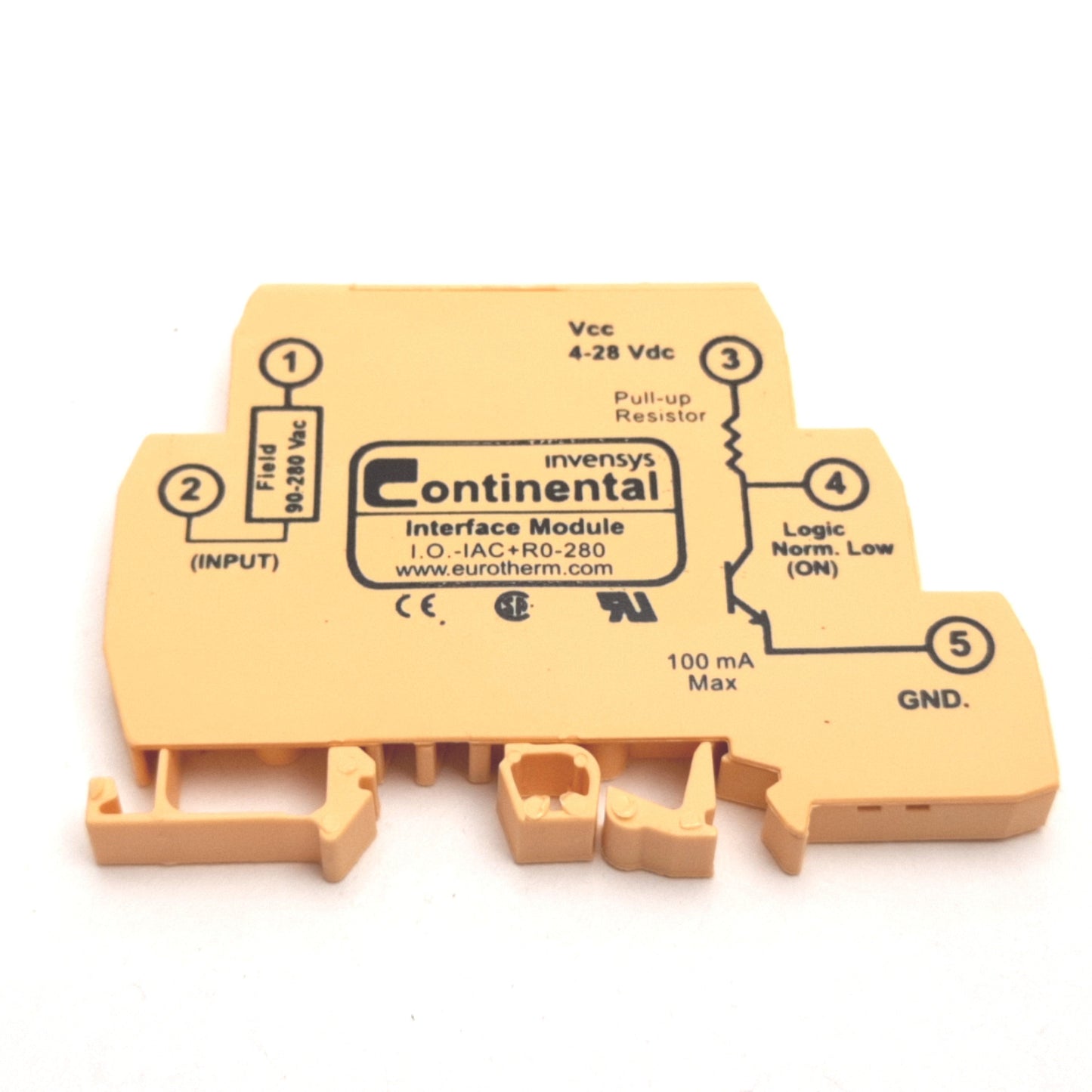 Used Continental I.O.-IAC+R0-280 Input Interface Module, 4-28VDC, Positive Logic